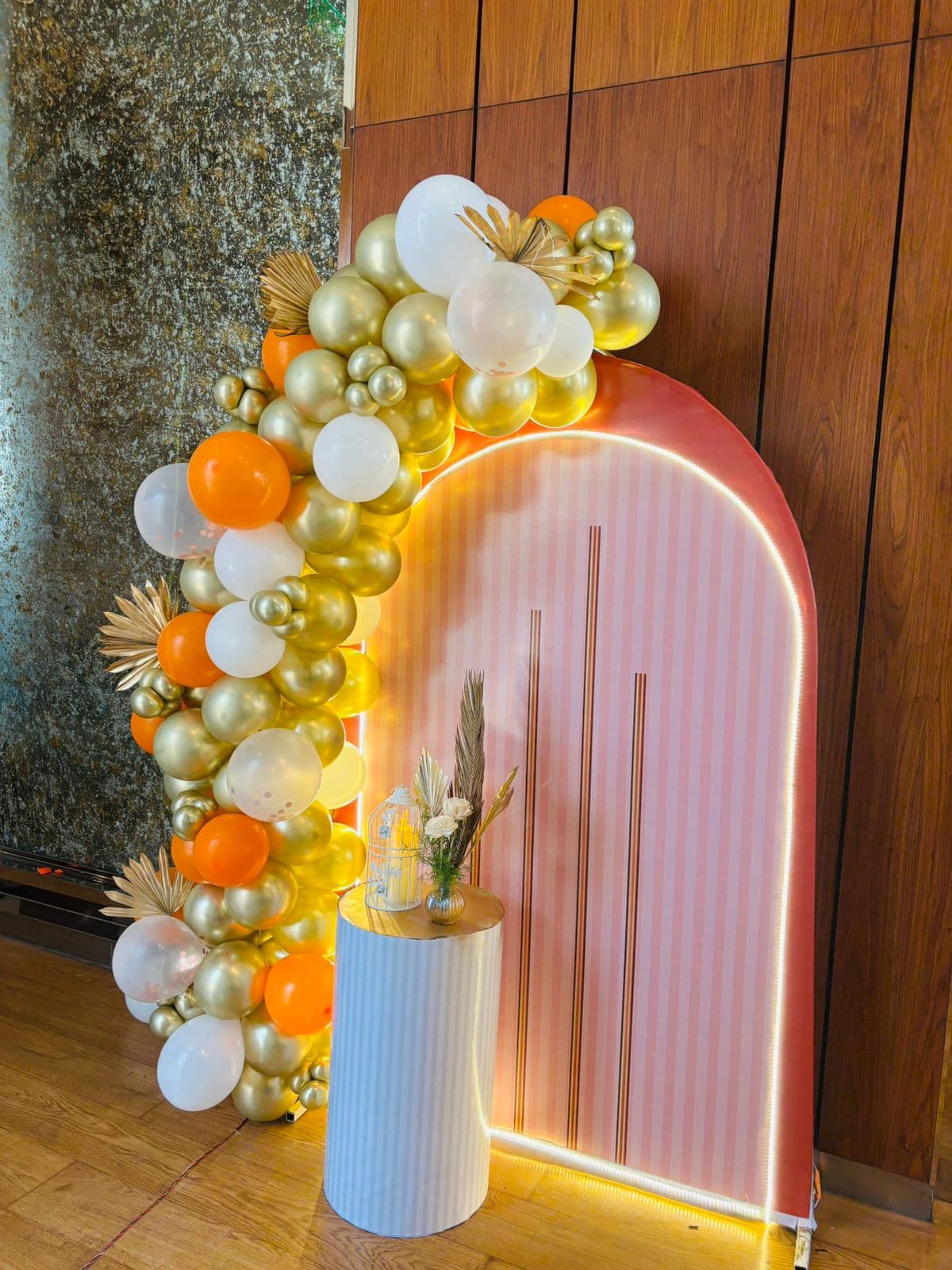 Engagement Decoration setup by Gurugram Balloon Decor