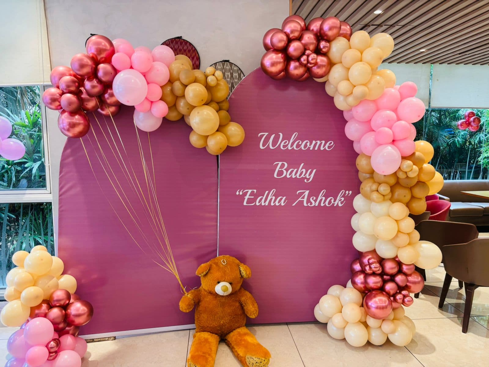 Welcome Baby Decoration setup by Gurugram Balloon Decor